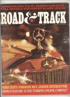 Road & Track April 1971 Porsche 911T Jensen Interceptor Magazine - Image 1