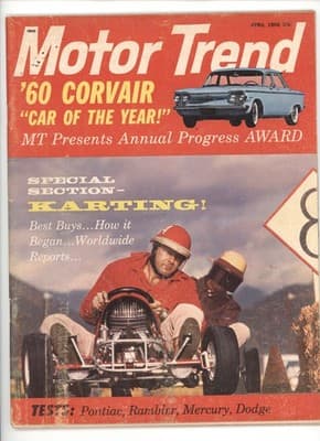 Motor Trend April 1960 Corvair Car of the Year Magazine - Image 1