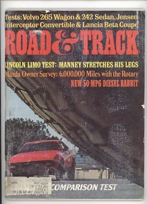 Road & Track April 1976 Lincoln Limo Volvo Wagon Mazda Magazine - Image 1