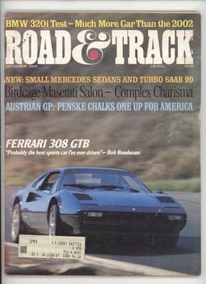 Road & Track December 1976 BMW 320i Ferrari 308 Magazine - Image 1