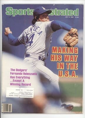 Sports Illustrated July 8, 1985 Fernando Valenzuela Dodgers Baseball Magazine - Image 1