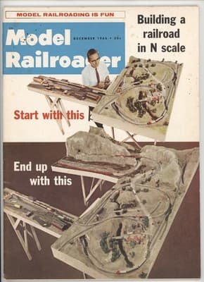 Model Railroader December 1966 Building a railroad N scale Magazine - Image 1