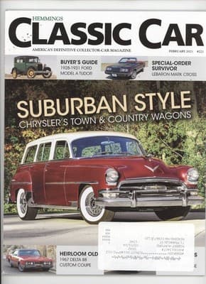 Hemmings Classic Car February 2023 Chrysler Town & Country Magazine - Image 1