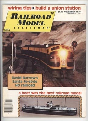 Railroad Model Craftsman November 1979 Santa Fe HO Layout Wiring Tips - Image 1