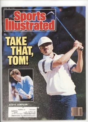 Sports Illustrated June 29, 1987 Scott Simpson Golf Magazine - Image 1