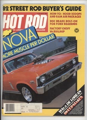 Hot Rod March 1982 Nova Buyer's Guide How-To Magazine - Image 1