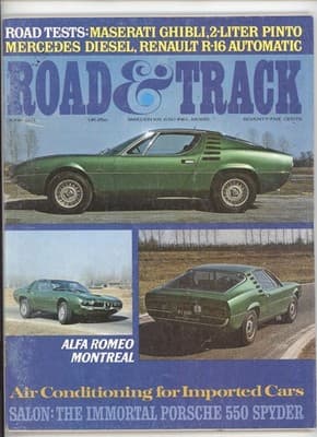 Road & Track June 1971 Alfa Romeo Montreal Maserati Ghibli Magazine - Image 1