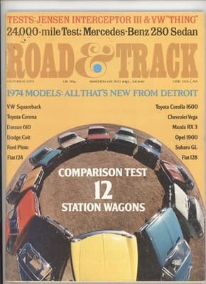 Road & Track October 1973 12 Station Wagons Car Magazine - Image 1