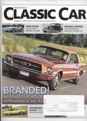 Hemmings Classic Car December 2022 1978 Pontiac Firebird Mustang Magazine - Image 1