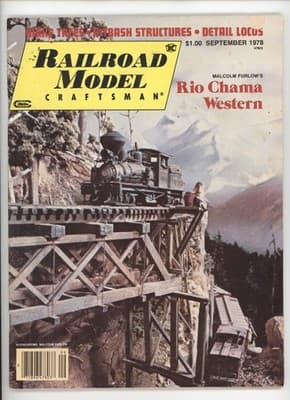 Railroad Model Craftsman September 1978 Rio Chama Western Magazine - Image 1