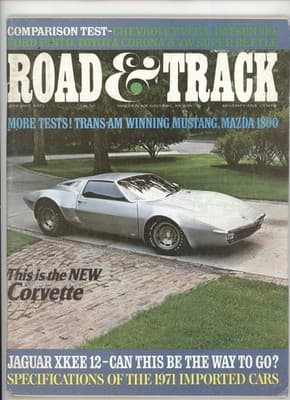 Road & Track January 1971 Corvette Test Mustang Trans-Am Magazine - Image 1