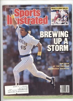 Sports Illustrated April 27, 1987 Rob Deer Milwaukee Brewers Baseball Magazine - Image 1