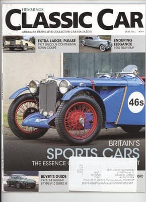 Hemmings Classic Car July 2022 Lincoln Continental Riley RMF Magazine - Image 1