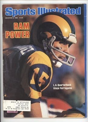 Sports Illustrated December 1980 Vince Ferragamo LA Rams NFL Magazine - Image 1