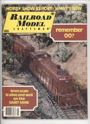 Railroad Model Craftsman May 1979 Model Train Hobby Show Magazine - Image 1