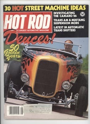 Hot Rod August 1982 Deuces! 50 Golden Years Magazine - Image 1
