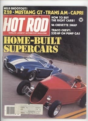 Hot Rod July 1982 Home-Built Supercars Carb V6 Chevette Magazine - Image 1