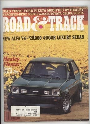 Road & Track August 1979 Ford Fiesta Healey Modified Car Magazine - Image 1