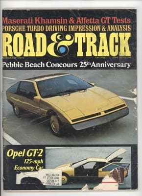 Road & Track December 1975 Porsche Turbo Maserati Khamsin Magazine - Image 1