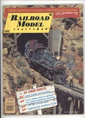 Railroad Model Craftsman December 1978 Radio Controlled HO Pike Magazine - Image 1