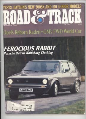 Road & Track December 1979 Datsun 200SX 510 Opel Kadett Magazine - Image 1