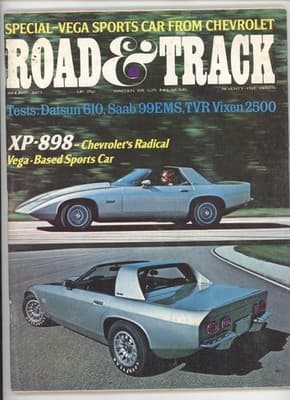 Road & Track January 1973 Chevrolet Vega XP-898 Sports Car Magazine - Image 1