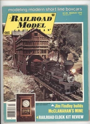 Railroad Model Craftsman March 1979 Modeling Modern Short Line Boxcars Magazine - Image 1
