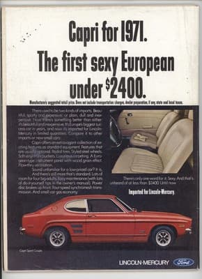 Road & Track February 1971 Lamborghini P250 Wankel Engine Magazine - Thumbnail 2