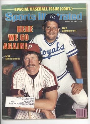 Sports Illustrated August 1981 Mike Schmidt George Brett Magazine - Image 1