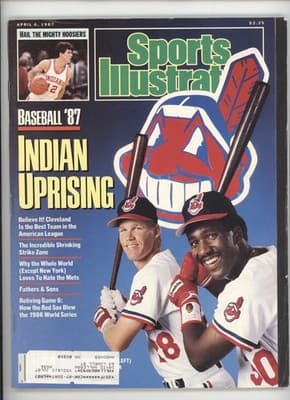 Sports Illustrated April 1987 Cleveland Indians Baseball Magazine - Image 1