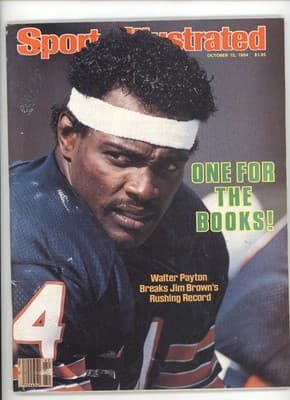 Sports Illustrated October 15, 1984 Walter Payton Record Magazine - Image 1