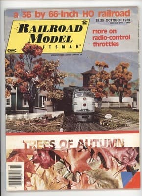 Railroad Model Craftsman October 1979 HO Railroad Radio Control Magazine - Image 1