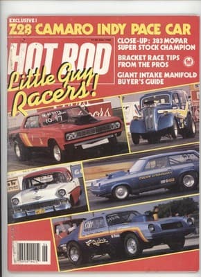 Hot Rod June 1982 Z28 Camaro Indy Pace Car Magazine - Image 1