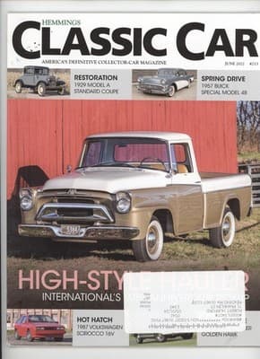 Hemmings Classic Car June 2022 International Golden Hawk Magazine - Image 1