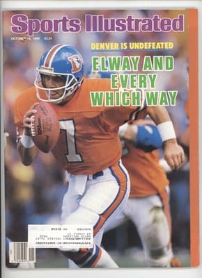 Sports Illustrated October 1986 Denver Broncos John Elway Magazine - Image 1