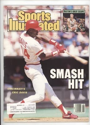 Sports Illustrated May 25, 1987 Eric Davis Red Sox Celtics Magazine - Image 1