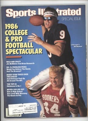 Sports Illustrated 1986 Football Spectacular Jim McMahon Magazine - Image 1