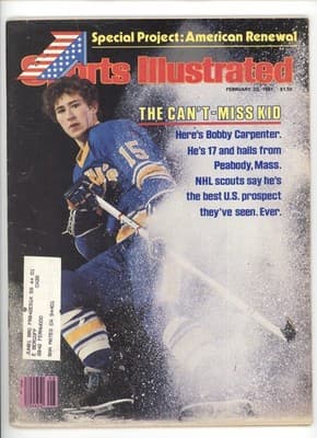 Sports Illustrated February 23, 1981 Bobby Carpenter NHL Prospect Magazine - Image 1