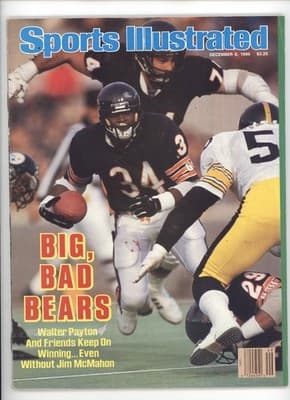 Sports Illustrated December 1986 Big Bad Bears Walter Payton Magazine - Image 1