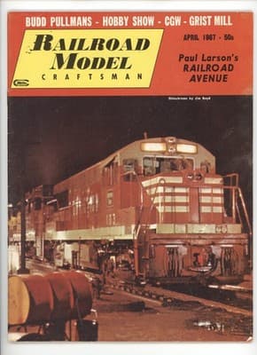 Railroad Model Craftsman April 1967 Budd Pullmans Hobby Show CGW Magazine - Image 1