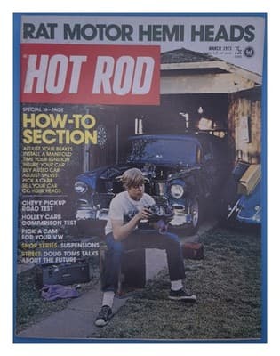 Hot Rod March 1973 Rat Motor Hemi Heads Magazine - Image 1