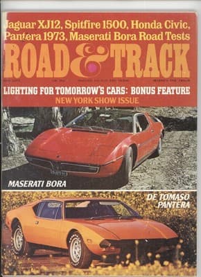 Road & Track May 1973 Jaguar XJ12 Spitfire Honda Civic Magazine - Image 1