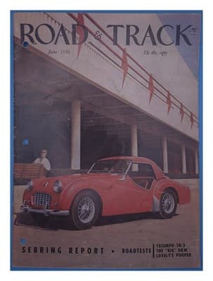 Road & Track June 1956 Triumph TR-3 Car Magazine - Image 1