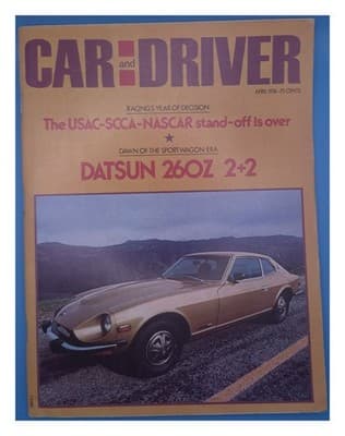 Car and Driver April 1974 Racing Year Decision Magazine - Image 1