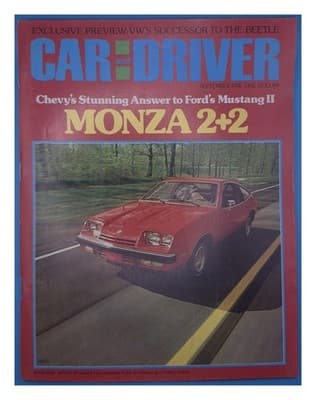 Car and Driver September 1974 VW Beetle Successor Monza 2+2 Magazine - Image 1