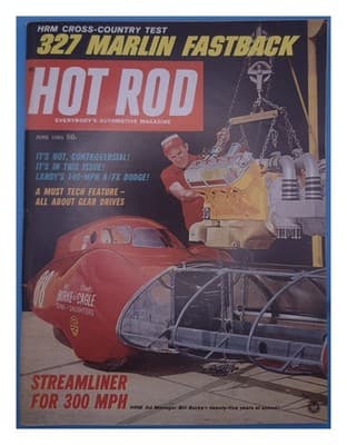 Hot Rod June 1965 327 Marlin Fastback Magazine - Image 1