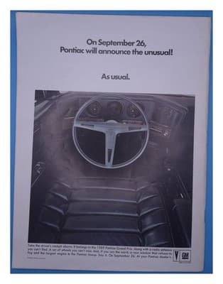 Car and Driver September 1968 Italy vs England Aston Martin Ferrari Magazine - Thumbnail 2