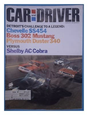 Car and Driver February 1970 Detroit's Challenge to a Legend Muscle Car Magazine - Image 1