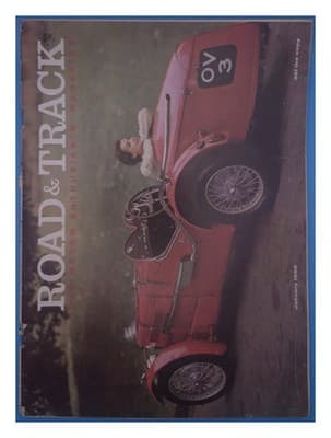 Road & Track January 1958 Red Sports Car OV 3 Magazine - Image 1