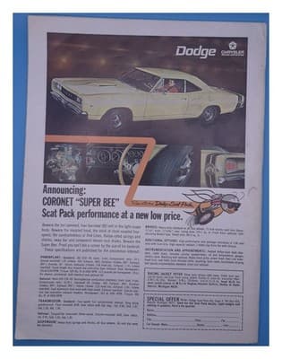 Car and Driver March 1968 AMX Porsche Sportomatic 6 Sporty Cars Magazine - Thumbnail 2